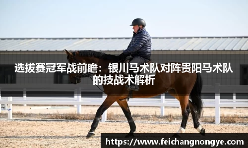 选拔赛冠军战前瞻：银川马术队对阵贵阳马术队的技战术解析